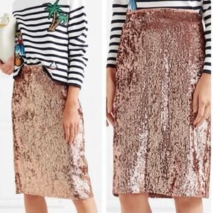 Sequin Rose Gold Skirt